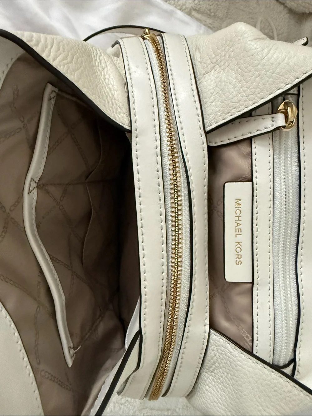 Michael Kors structured pebbled